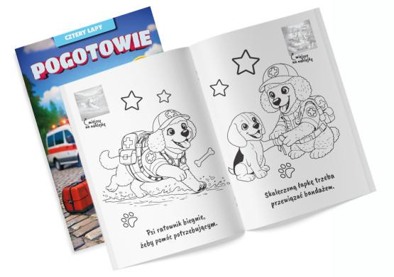 Cztery łapy - Pogotowie z naklejkami Martel